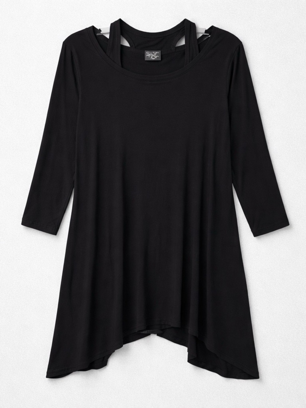 Clara Sun Woo Black Spandex Swing Tunic